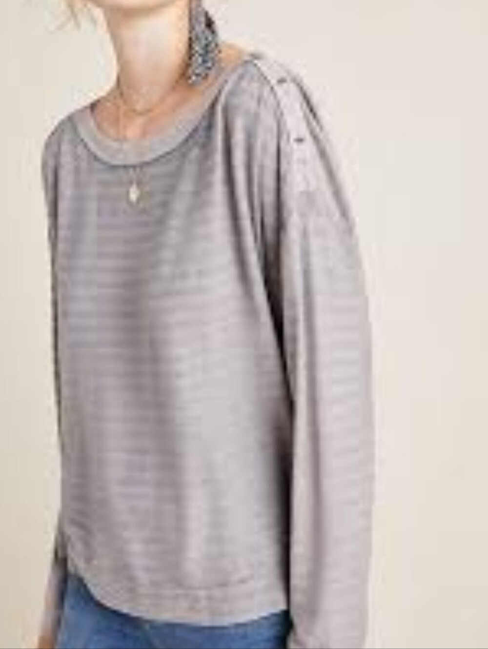 Anthropologie Long Sleeve Anthropologie Delilah Pullover Top Size Large